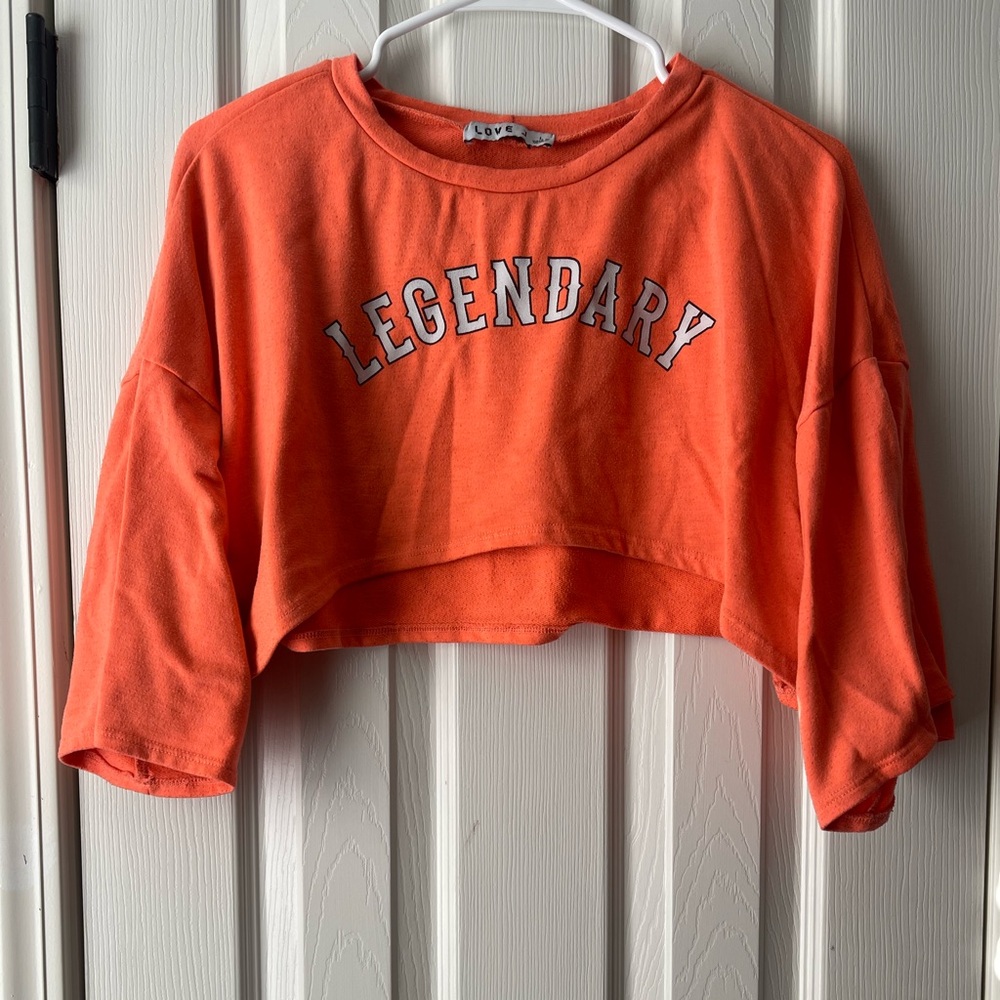 Love J Orange Crop Top